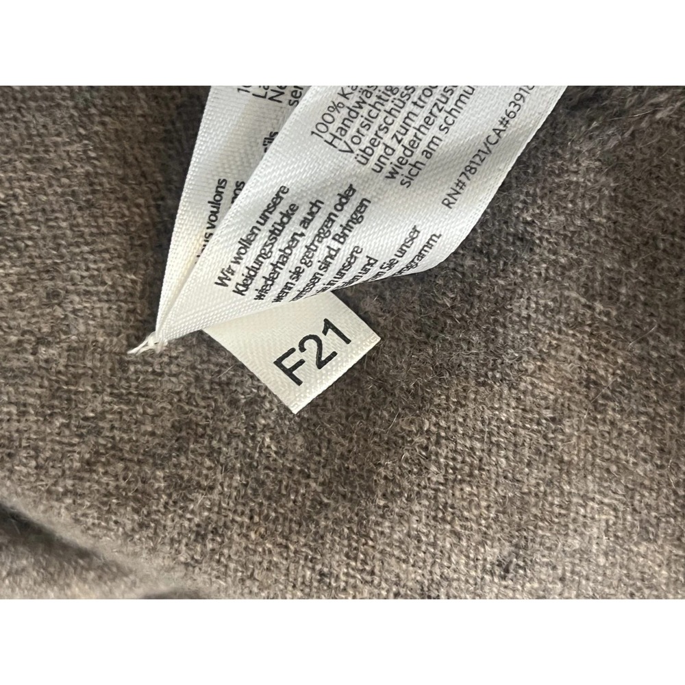 Eileen Fisher Quiet Luxury Cashmere Sweater Women 3X Brown Minimalist Lagenlook - Picture 4 of 11